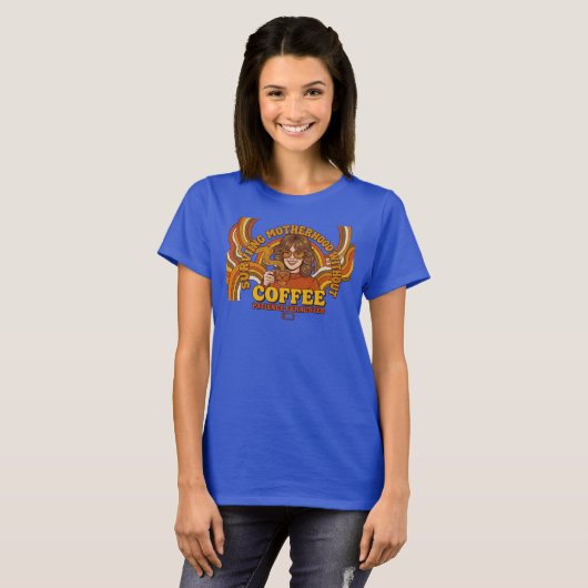 Mom's Retro: 70s Survival Coffee Tシャツ (正面フル)