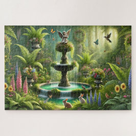 Mom's Secret Garden Enchanting Fountain Oasis ジグソーパズル