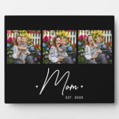 Mom's Special Moment Script 3 Photo Black フォトプラーク (正面)