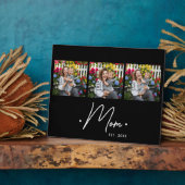 Mom's Special Moment Script 3 Photo Black フォトプラーク (側面)