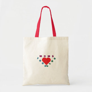  Moms Tote Bag with Heart and Flowers – Cute Gift  トートバッグ