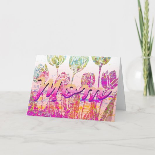 Mom's Tulips Customizable カード (正面)