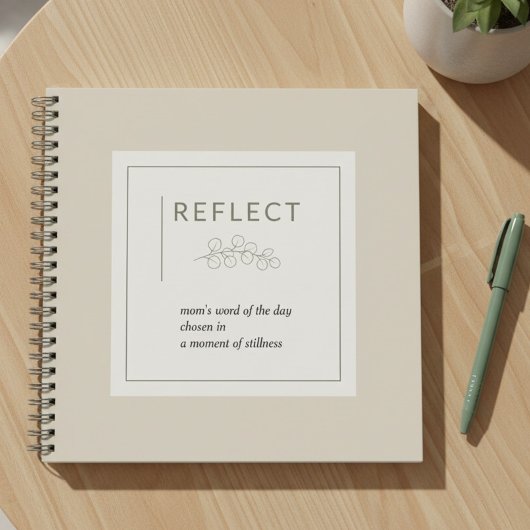 Mom's Word of the Day Daily Reflect Journal ノートブック