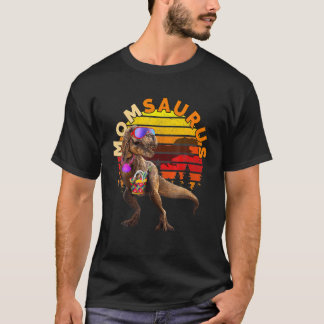 MOMSAURUS Tレックスママビーチレトロヴィンテージおもしろいディノ Tシャツ