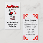 MomsRetroレシピ同等物カスタム類ビジネスカード コーリングカード (正面/裏面)