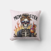 Momster：火の上でスケルトンのママを飲むサングリア クッション (正面)