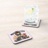Momster:火の上でスケルトンのママを飲むサングリア コースター (右側)