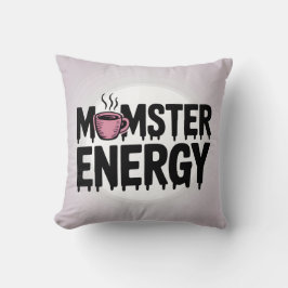 Momster Energy Funny Halloween Decor for Moms クッション