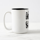 Momster Funny Halloween Spider Bat Graphic ツートーンマグカップ (左)