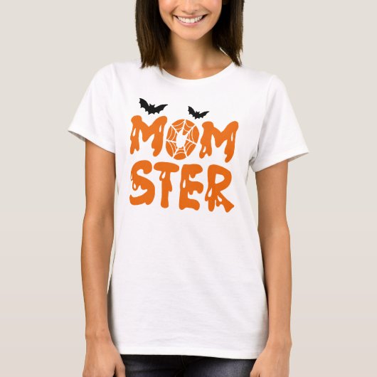 Momster Halloween Mom  Tシャツ (正面)