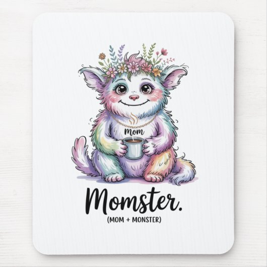 Momster. (Mom + Monster) マウスパッド (正面)