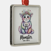 Momster. (Mom + Monster) メタルオーナメント (右)