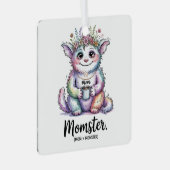 Momster. (Mom + Monster) メタルオーナメント (正面右)