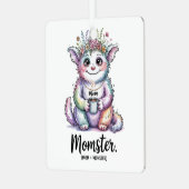 Momster. (Mom + Monster) メタルオーナメント (正面左)