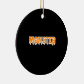 Momster Tシャツ母ハロウィンおもしろいの衣装 セラミックオーナメント (右)