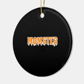 Momster Tシャツ母ハロウィンおもしろいの衣装 セラミックオーナメント (左)
