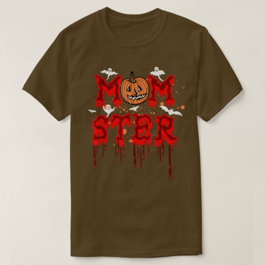 Momster T不気味シャツマッチモスターハロウィーンS Tシャツ (デザイン正面)
