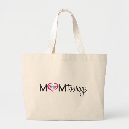 Momtourageのトートバック ラージトートバッグ (正面)