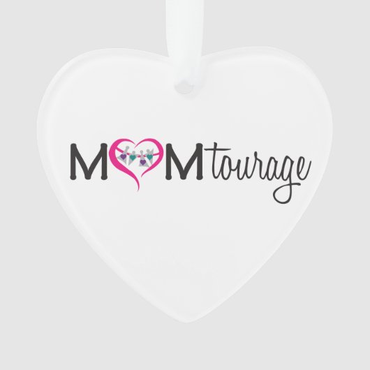 Momtourageのハートのオーナメント オーナメント (正面)