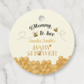 Momy To Bee Baby Shower フェイバータグ (正面)
