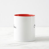 Mon Amour French Love Coffee Mug with Red Heart マグカップ (中央)