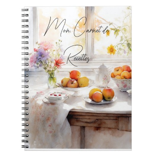 Mon carnet de recettes ノートブック (正面)