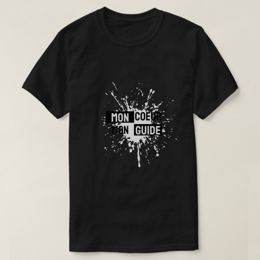 Mon cœur est mon guide tシャツ (デザイン正面)