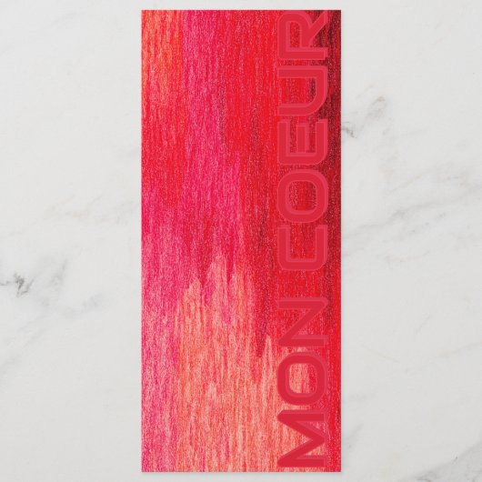 Mon Coeur Message Card 招待状 (正面)