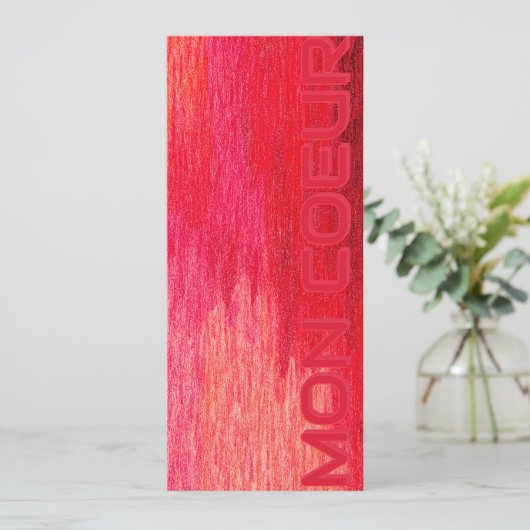 Mon Coeur Message Card 招待状 (スタンド正面)