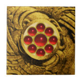 MON GEM赤 タイル (正面)