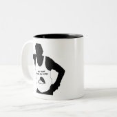 MON PAYS C'EST LA MOULE - Jeux de Mots ツートーンマグカップ (正面左)