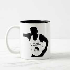 MON PAYS C'EST LA MOULE - Jeux de Mots ツートーンマグカップ