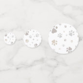 Mon Toutou French Dog Birthday Party Napkins コンフェッティ (裏面)