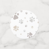 Mon Toutou French Dog Birthday Party Napkins コンフェッティ (スモール正面)