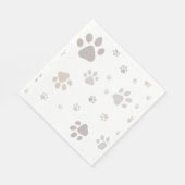 Mon Toutou French Dog Birthday Party Napkins スタンダードランチョンナプキン (角)