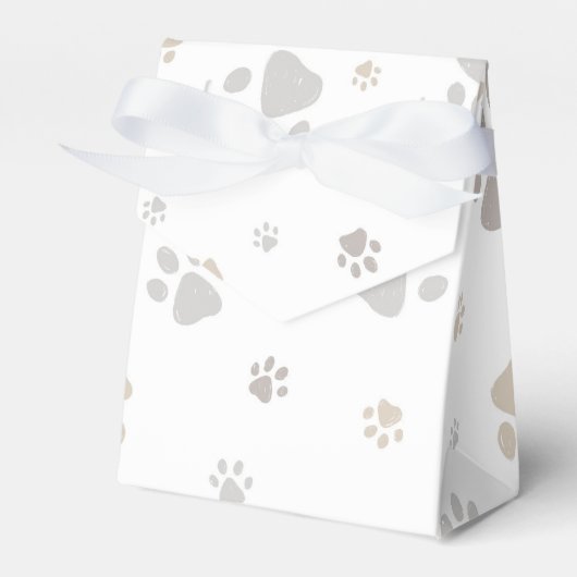Mon Toutou French Dog Birthday Party Napkins フェイバーボックス (正面サイド)