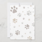 Mon Toutou French Inspired Dog Birthday Invitation 招待状 (裏面)