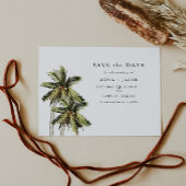 MONAミニマモダンリストのトロピカルパームが日付を保存 招待状