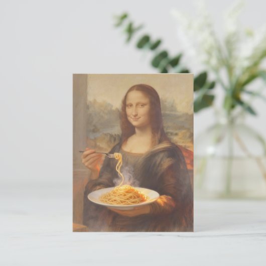 Mona and her Spaghetti Dinner ポストカード (スタンド正面)