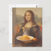 Mona and her Spaghetti Dinner ポストカード (正面/裏面)
