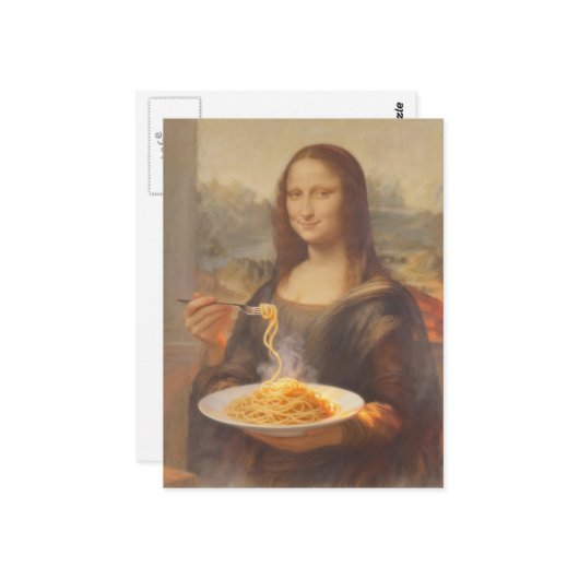 Mona and her Spaghetti Dinner ポストカード (正面/裏面インサイチュ)