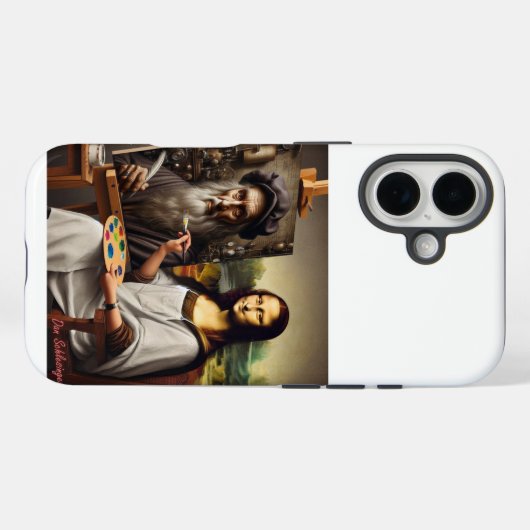 Mona Does DiVinci Iphoneケース Case-Mate iPhoneケース (裏面 (横))