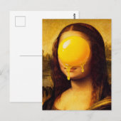 Mona Egg Yolk Funny ポストカード (正面/裏面)
