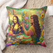 Mona is drawing Mona クッション (ブランケット)