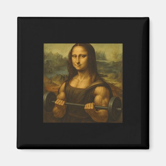 Mona Lisa重みを持ち上げる強力なアートゲインBodybui マグネット (正面)