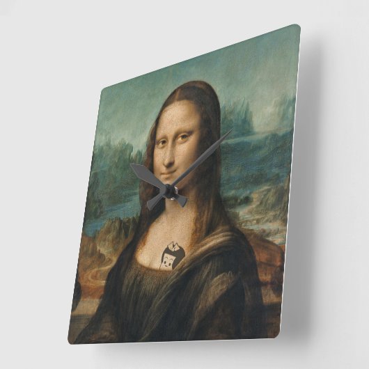 Mona Lisa、壁時計の更新 スクエア壁時計 (傾斜)