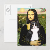 Mona Lisa - Am SH黒猫 ポストカード (正面/裏面)