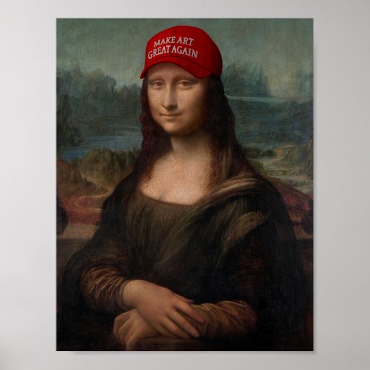 Mona Lisa and Make Art Great Again ポスター (正面)
