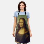 Mona Lisa By Leonardo Da Vinci エプロン (着用した状態)