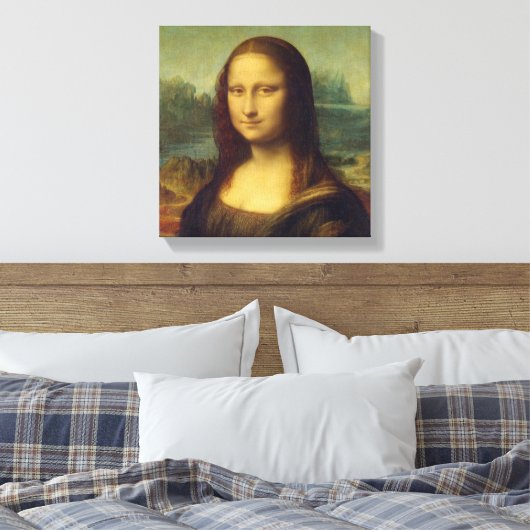 Mona Lisa By Leonardo Da Vinci キャンバスプリント (インサイチュ (寝室))